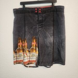 Budweiser Anheuser-Busch 2014 Men's Board Shorts Swim Trunks Gray Size 36